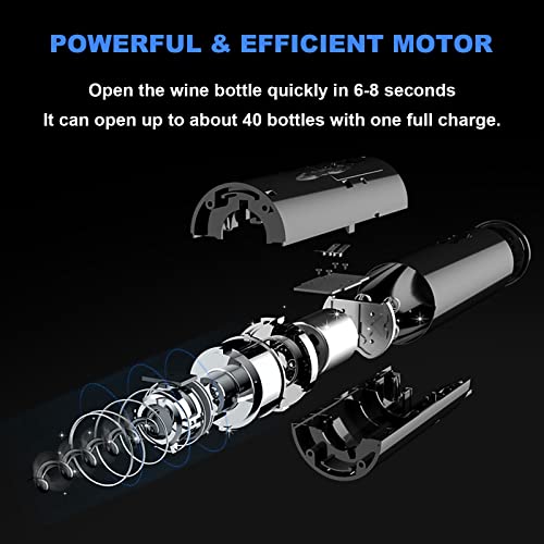 Electric Wine Opener Kit with Accessories