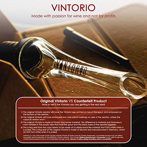Premium Black Vintorio Wine Aerator Pourer