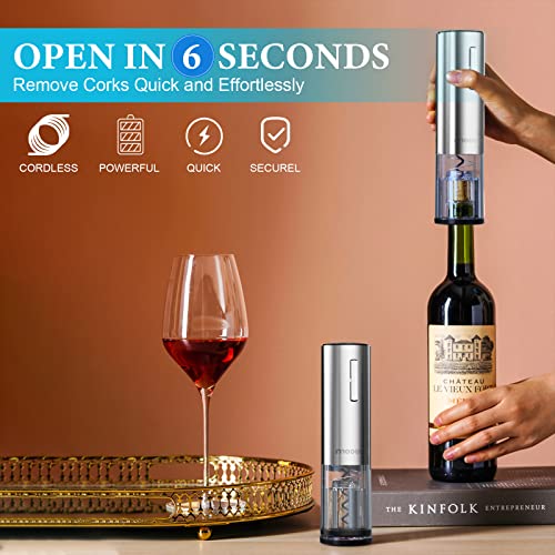 Stainless Steel Electric Wine Opener Set