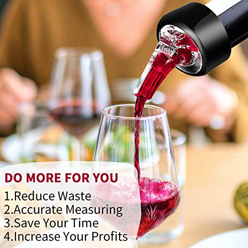 12-pack Measured Liquor Bottle Pourers - Quick Shot Dispenser