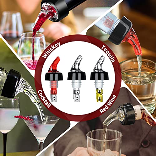 12-pack Measured Liquor Bottle Pourers - Quick Shot Dispenser