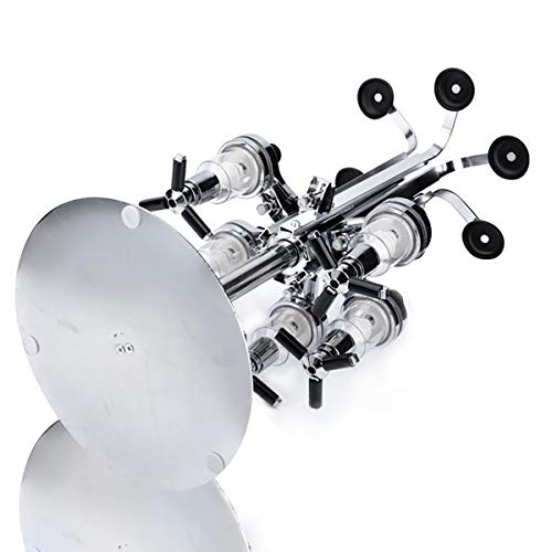 Rotating 6-Bottle Liquor Dispenser Party Pourer Stand