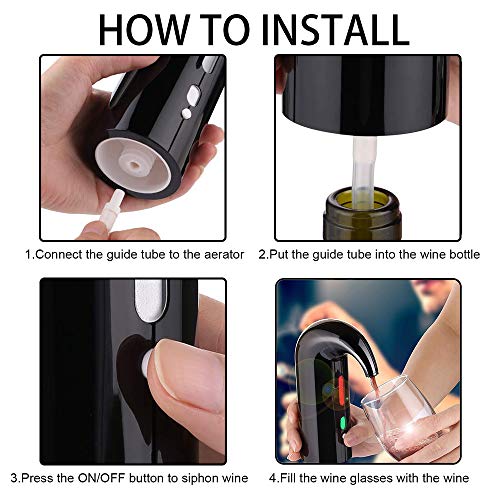 One-Touch Electric Wine Aerator and Dispenser