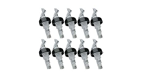 USA-made precision pour liquor bottle spouts (10pk)