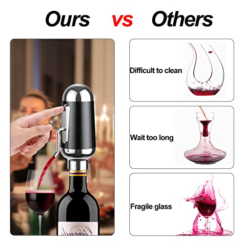 One-Touch Electric Wine Aerator Dispenser Spout