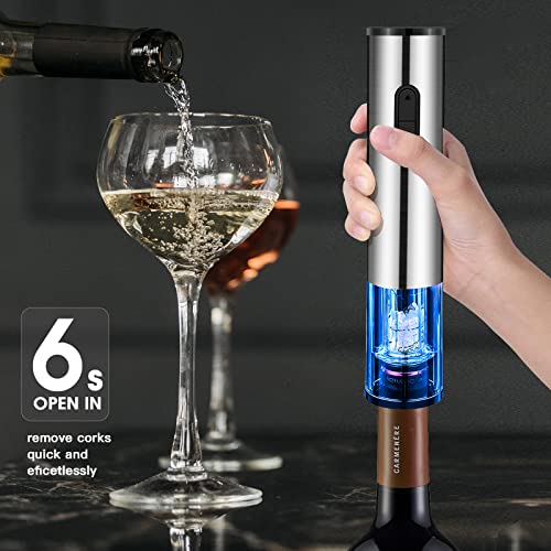 Electric Wine Opener Set with Accessories (Silver)
