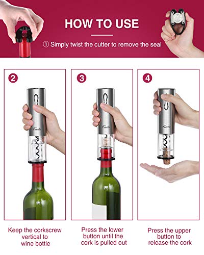 Rechargeable Electric Wine Opener & Accessories - Glamour
