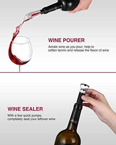 Rechargeable Electric Wine Opener & Accessories - Glamour
