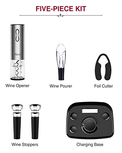 Rechargeable Electric Wine Opener & Accessories - Glamour