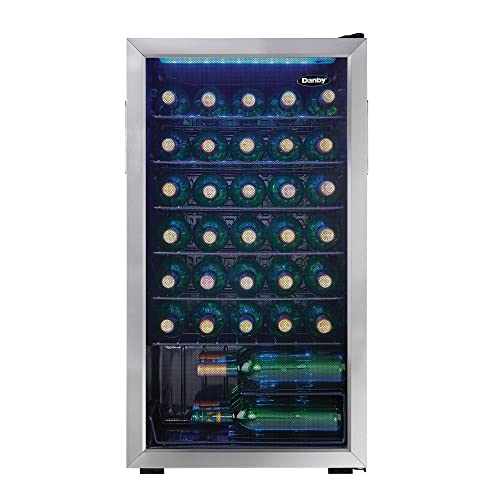 36-Bottle Single Zone Wine Cooler with Glass Door