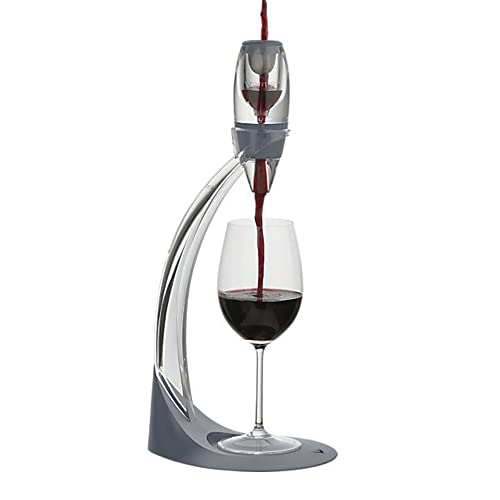 Vinturi Decanter Tower Stand with Pourer - Enhances Flavor