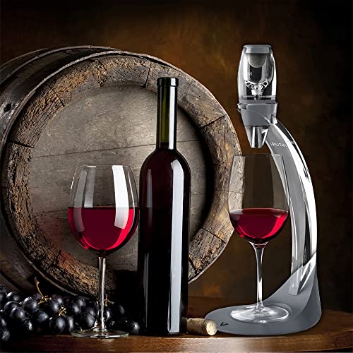 Vinturi Decanter Tower Stand with Pourer - Enhances Flavor