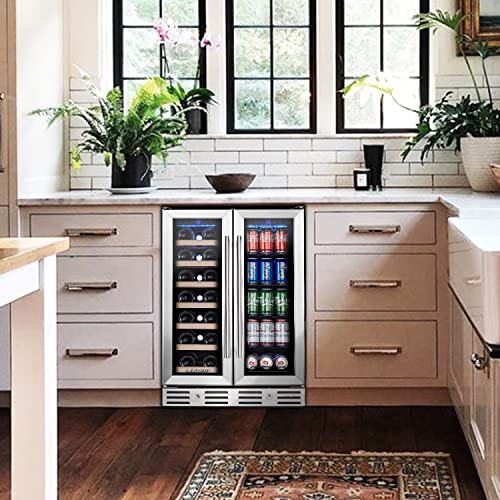 Kalamera Dual Zone Wine and Beverage Fridge