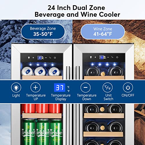 Tylza Dual Zone Beverage and Wine Cooler