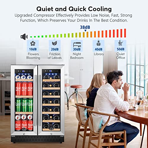 Tylza Dual Zone Beverage and Wine Cooler