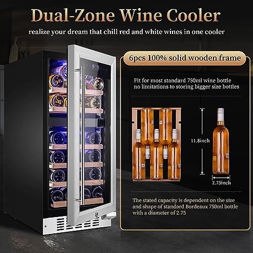 FOVOMI Wine Cooler - 34 Bottle Capacity