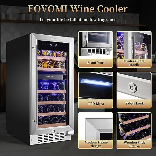 FOVOMI Wine Cooler - 34 Bottle Capacity