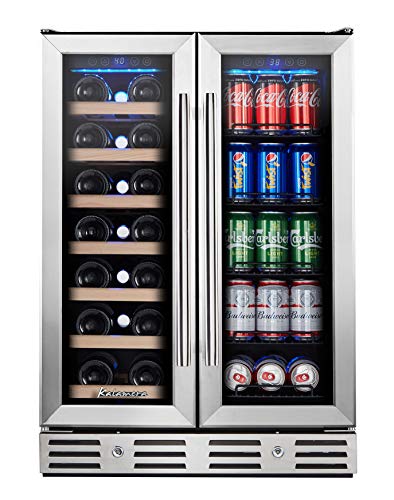 Kalamera Dual Zone Wine and Beverage Fridge
