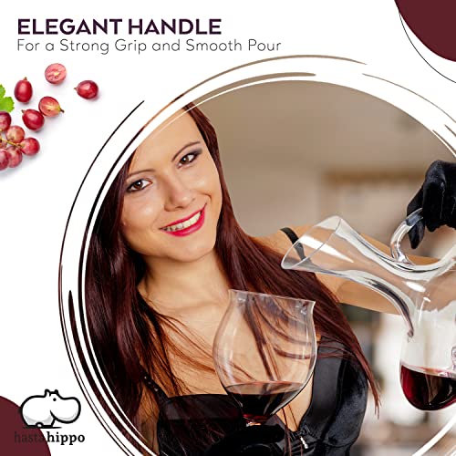 750ml Red Wine Decanter Set with Glass Vase