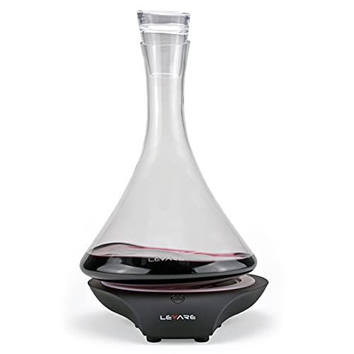 Electric Wine Aerator and Decanter Set (Black)