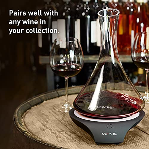 Electric Wine Aerator and Decanter Set (Black)