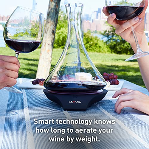 Electric Wine Aerator and Decanter Set (Black)