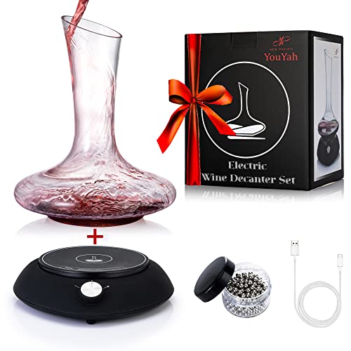 Electric Wine Aerator Decanter Set - Lead-free Crystal