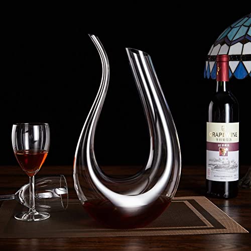 Crystal Wine Decanter with Aerator and Purifier