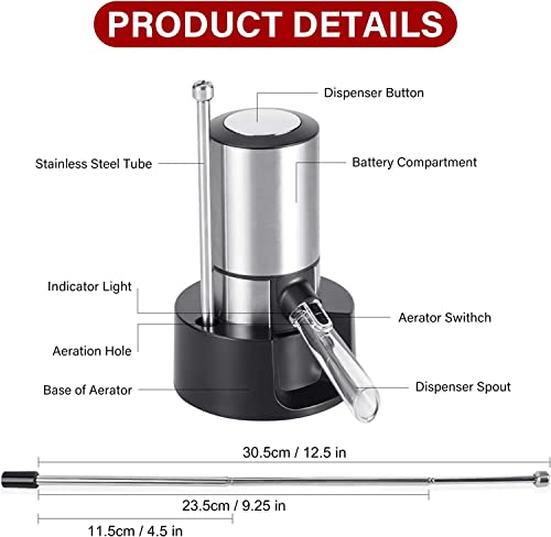 Electric Wine Aerator with Smart Decanter
