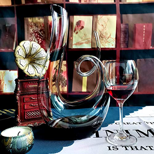 Swan shaped wine decanter and carafe
