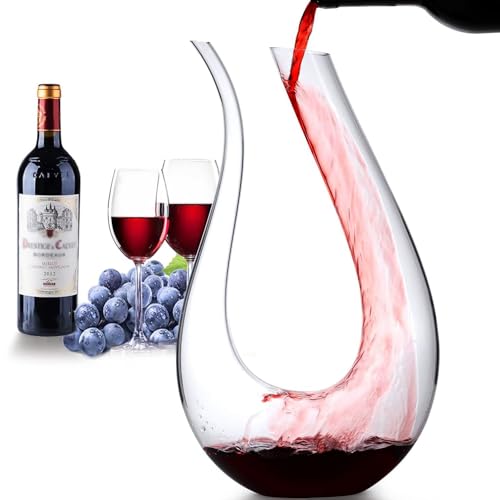 Crystal Wine Decanter with Aerator and Purifier