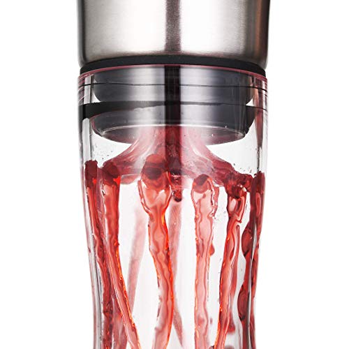 Crystal Wine Decanter with Built-In Aerator/Pourer