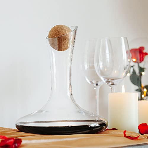 Hand-blown Crystal Wine Decanter Set