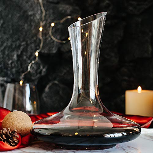 Hand-blown Crystal Wine Decanter Set