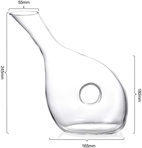 Crystal Wine Decanter Aerator - Snail Design