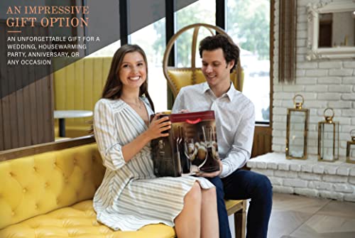 Hand-Blown Crystal Wine Decanter with Stopper and Aerator