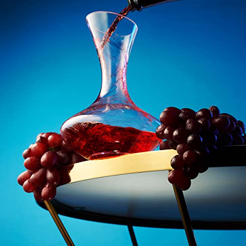 Hand-Blown Wine Decanter and Aerator Set