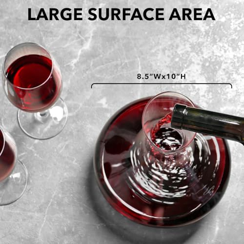 Red Wine Decanter Aerator - Crystal Glass Pitcher