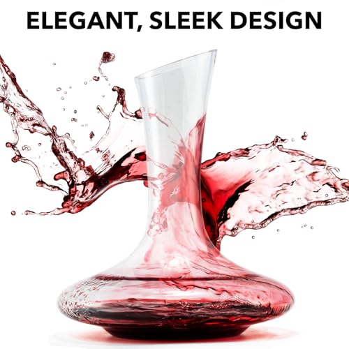 Red Wine Decanter Aerator - Crystal Glass Pitcher