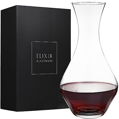 Hand Blown Crystal Wine Decanter - Elixir Glassware