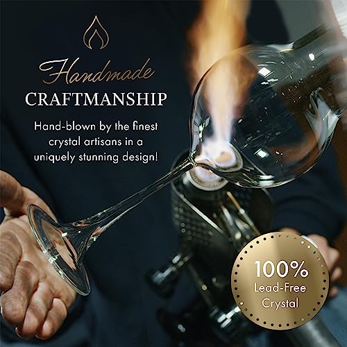 Hand Blown Crystal Wine Decanter - Elixir Glassware