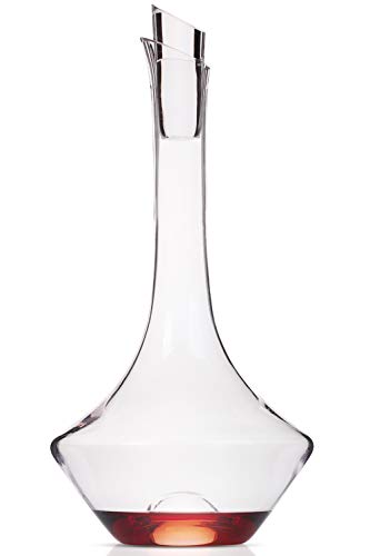 Hand Blown Crystal Wine Decanter with Stopper