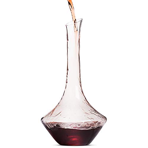 Hand Blown Crystal Wine Decanter with Stopper