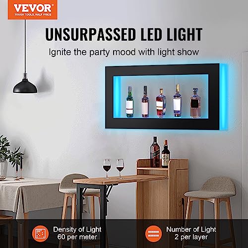 LED Lighted Acrylic Wine Rack, 48 Inches