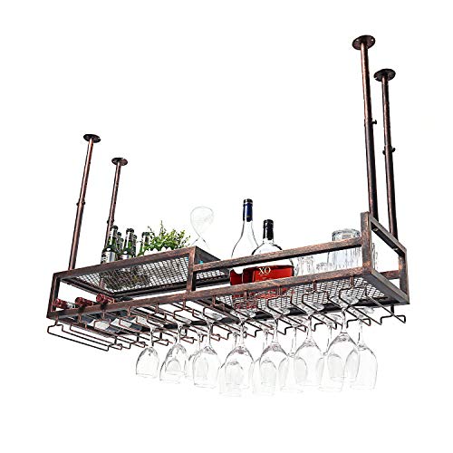 Ceiling and Wall Mounted Wine Rack Holder