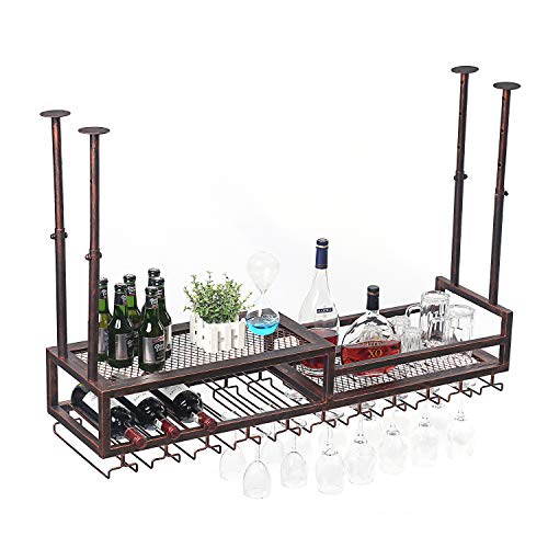 Ceiling and Wall Mounted Wine Rack Holder