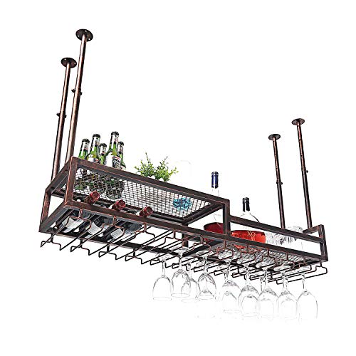 Ceiling and Wall Mounted Wine Rack Holder
