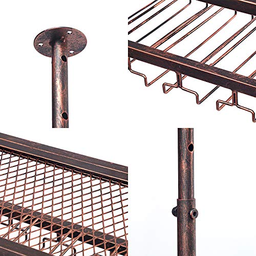 Ceiling and Wall Mounted Wine Rack Holder