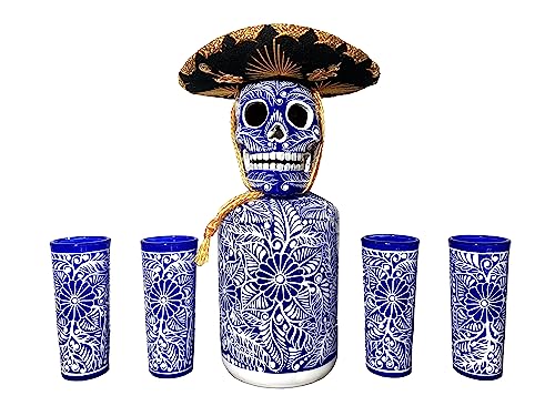 Skull Decanter Set with Shot Glasses