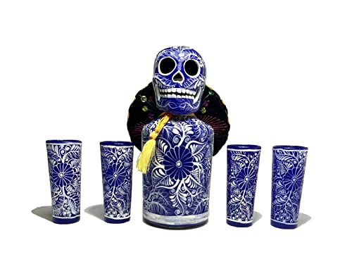Skull Decanter Set with Shot Glasses